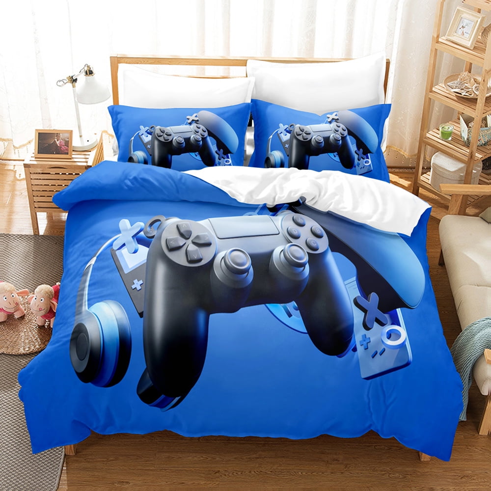 Teen Boys Gamer Duvet Cover Set Full Size, Girls Gamer Bedding Set, Gaming  Comforter Cover for Kids Adult Gamepad Bedspread Cover Child Neon Games  Bedroom Decor Bedding with 2 Pillowcases - Walmart.com