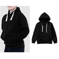 thumbnail image 1 of Boys Hoodie Kids Black Hoodie Long Sleeve Pullover Tops Winter Clothes 13-14 Years Boy Clothes, 1 of 9