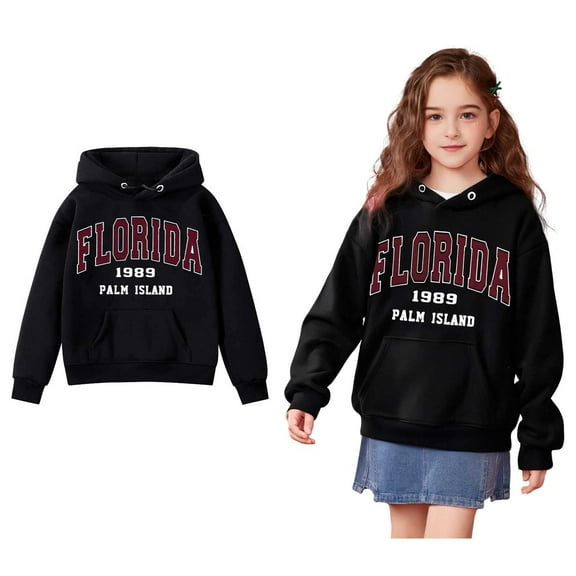Teen Boys Hoodie Kids Letter Pattern Hoodies Long Sleeve Pullover Tops Winter Clothes Baby Girls Clothes 11-12 Years