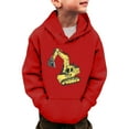 thumbnail image 1 of Boys Hoodie Oversized Trucks Sweatshirts Long Sleeve Pullover Kids Winter Warm Shirt Sweater Soft Comfy Loose Streetwear Tops Size 13-14T, 1 of 5