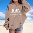 thumbnail image 1 of Teen Boys Hoodies Jesus Hoodies Long Sleeve Graphic Hoodies Warm Loose Pullover Top New Year Sweatshirts Boy Clothes 10-11 Years, 1 of 3