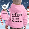 thumbnail image 1 of Teen Boys Hoodies Jesus Loves You Hooded Sweatshirts Graphic Hoodies for Juniors Long Sleeves Warm Oversize Pullover Cute Clothes Youth Hoodies for Boys 10-11 Years, 1 of 4