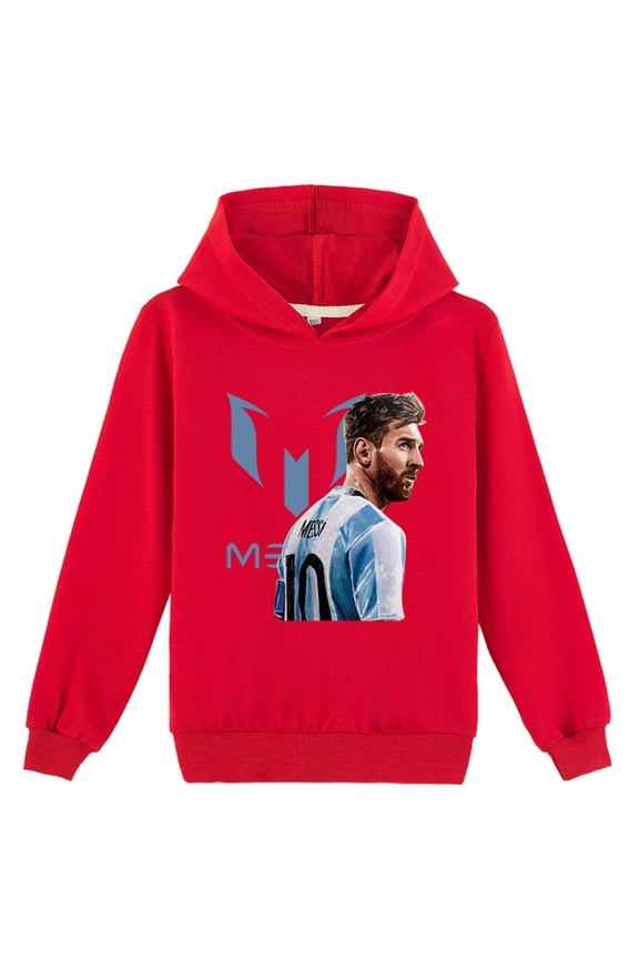 Teen Boys Lionel_Messi Classic Hoodies Graphic Pullover Long Sleeve Sweatshirts with Hood(8-16 Years)