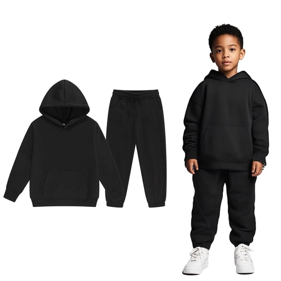 Teen Boys Outfits Long Sleeve Soft Hoodie and Jogger Sweatpants 2 Piece Winter Clothes Teen Girls Clothes 12-13 Years Cute Boy Girl Clothing