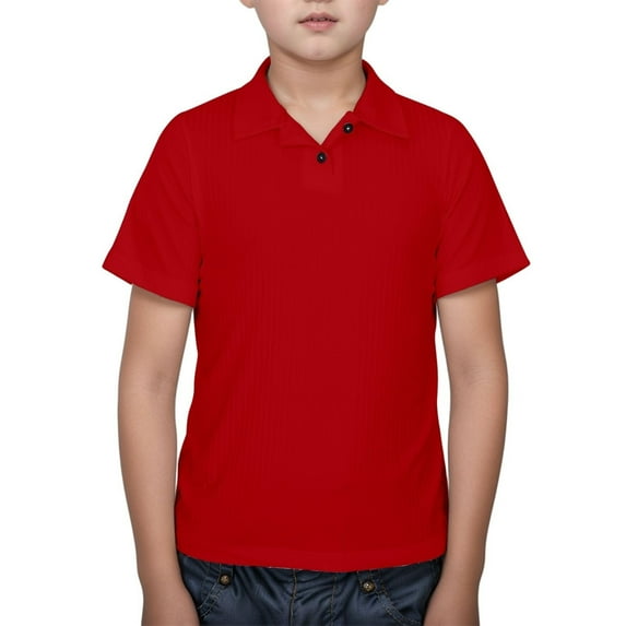 Teen Boys Polo Shirts Red Tshirt Boys Rugby Shirt Short Sleeve Toddler Shirts Boys Polo Shirts Size 13-14 Years