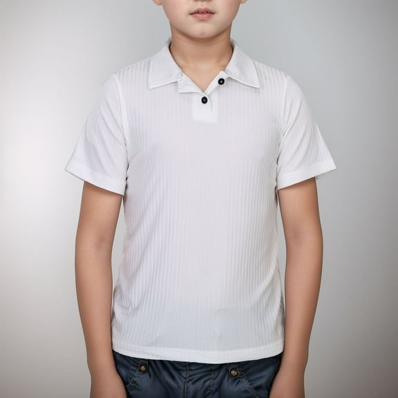 Teen Boys' Polo Shirt Solid Color Shirt Boys Rugby Shirt Short Sleeve Polo Boys 13-14 Years Cute Boy Clothing