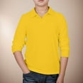 thumbnail image 1 of Teen Boys Polo Shirt Yellow Shirt Boys Fashion Shirts Kids Short Sleeve Shirts Boys Polo Shirts Size 13-14 Years, 1 of 8