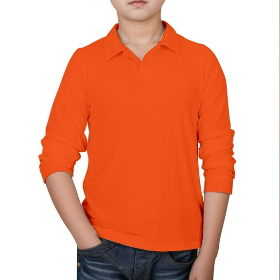 Teen Boys' Polo Shirts Solid Color Polo Shirt For Boys Summer Shirt With Short Sleeves 13-14 Years Cute Boy Clothing