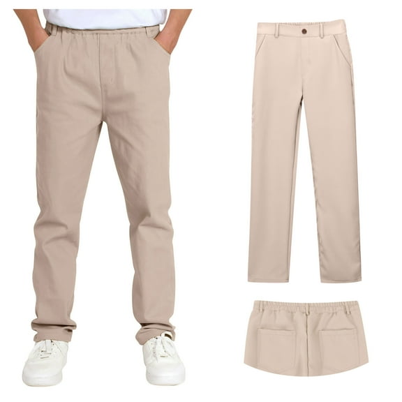 Teen Boys School Uniform Pants Pull On Chino Pants With Pockets Straight Pants Pink Uniform Pants Boys Back To School Clothes Teen Boys Pants Size 15-16 Years