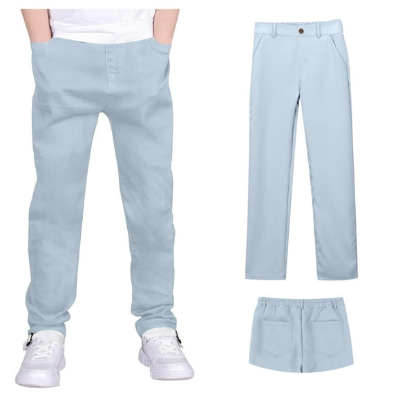 Teen Boys School Uniform Pants Pull On Chino Pants With Pockets Straight Pants Pink Uniform Pants Boys Back To School Outfits Teen Boys Pants 14-15 Years