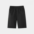 thumbnail image 1 of Teen Boys Shorts Black Shorts Breathable School Uniform for Kids Girl Summer Clothes 15-16 Years, 1 of 4