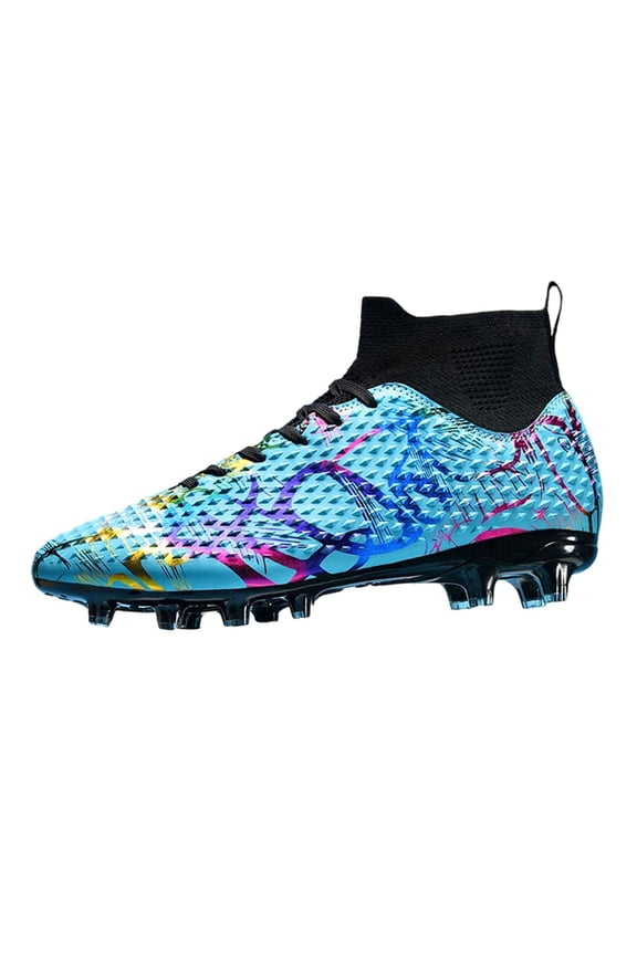 Teen Boys Sneakers Cleats Firm Ground Football Shoes With Bladed Studs Enhanced Traction Control In Matches Training Sessions