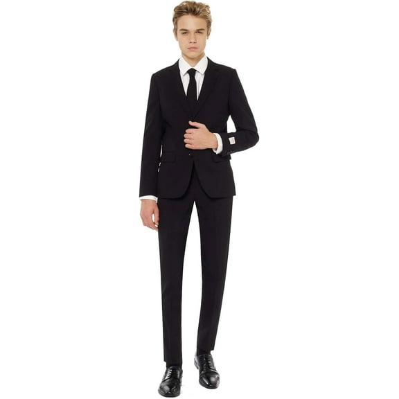Teen Boys Solid Color Party Suit - Prom and Wedding Party Outfit - Including Blazer, Pants and Tie