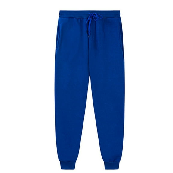 Teen Boys Sweatpants Drawstring Jogger Sweatpants With Pockets Boys Solid Pants Blue Toddler Sweatpants Kids Spring Fall Pants 12-13 Years