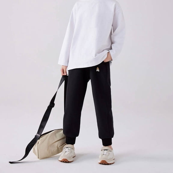 Teen Boys Sweatpants Joggers For Boys With Pockets Adjustable Drawstring Basic Yellow Sweatpants Size 15-16 Years Boys Sweatpants