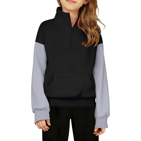 Teen Boys Sweatsuit Long Sleeve Kids Black1 Sweatshirt Crew Neck Cute Pullover Relaxed Fit Tops Fall Winter Clothes 13-14 Years Boy Clothes