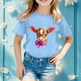 thumbnail image 1 of Teen Boys T Shirts Short Sleeve Easter Outfit Easter Cartoon Summer Tops Girls Tops Size 12-13 Years, 1 of 4