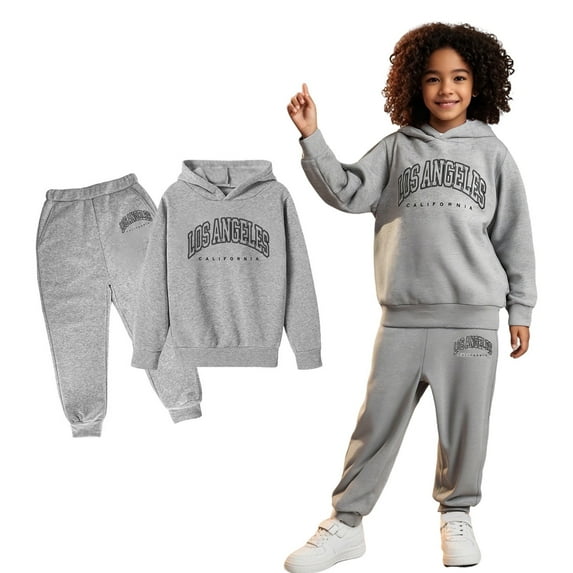 Teen Boys' Tracksuits Long Sleeve Hooded Sweatsuits Pullover and Jogger Pants 2 Pcs Winter Clothes 11-12 Years Boys Clothes Cute Boy Girl Clothing