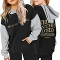 thumbnail image 1 of Teen Boys Trust in the Lord Hoodies Long Sleeve Fashion Graphic Hoodies Loose Pullover Sweatpants 2 Piece Fall Winter Clothes Teen Girl Trendy Clothes 10-11 Years Cute&nbsp;Boys Girls&nbsp;Clothing, 1 of 9