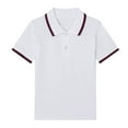 thumbnail image 1 of Teen Boys Uniform Shirts Boys' Polo Shirts With Short Sleeves Button Up Shirt Boys 11-12 Years, 1 of 3