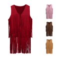 thumbnail image 1 of Teen Boys Western Vest Sleeveless Tassel Vest Boys Halloween Cowboy Costume For Boys Western Outfit 3-12 Years, 1 of 4