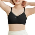 thumbnail image 1 of Teen Bras For Girls Ribbed V-Neck Adjustable Back Closure Comfortable Daily Wear Underwear 9-14 Years, 1 of 4
