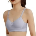 thumbnail image 1 of Teen Bras For Girls Ribbed V-Neck Bow Detail Adjustable Thin Straps Comfortable Daily Wear Underwear 9-14 Years, 1 of 4