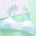 thumbnail image 1 of Teen Bras for Girls Girls Sports Training Bras Cotton Wireless Cute Printed Soft Padded Bralette for Teens Blue One Size, 1 of 3