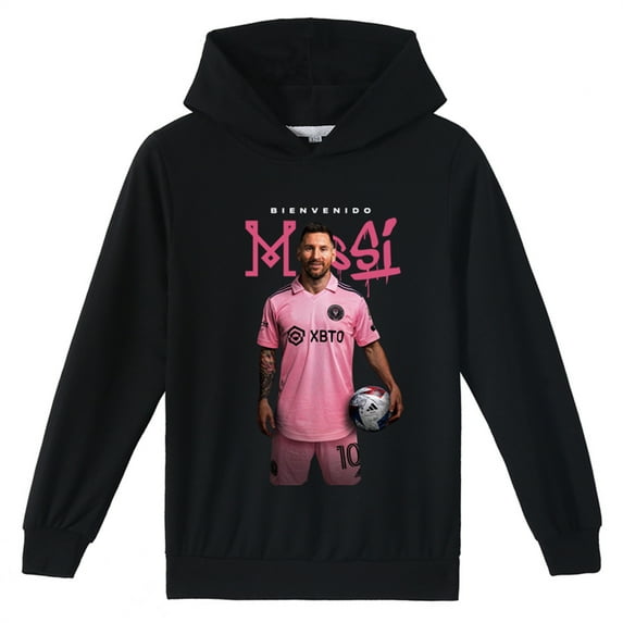 Teen Casual Sweatshirts Hooded,Lionel_Messi Long Sleeve Hoodies Casual Pullover Tops for Boys Girls