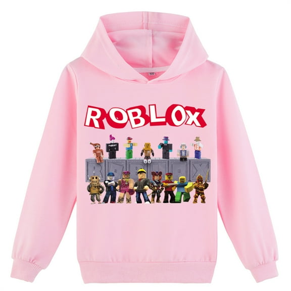 Teen Casual Sweatshirts Hooded Roblox Classic Pullover Hoodies Long Sleeve Tops for 8-16 Years