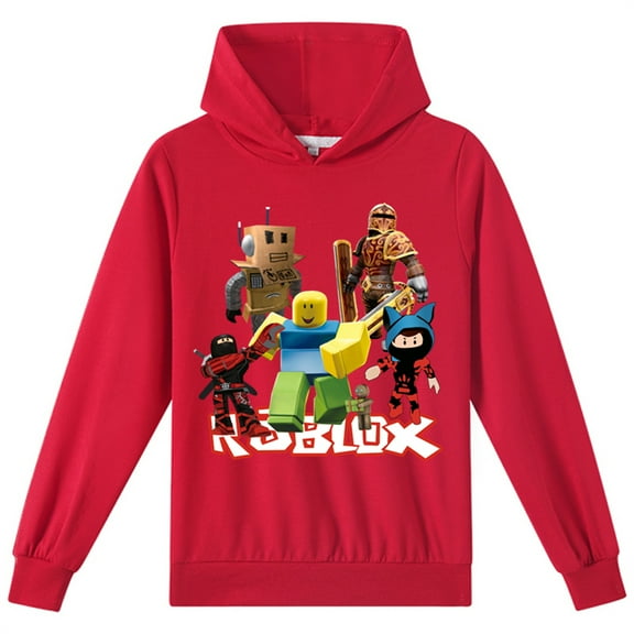 Teen Casual Sweatshirts Roblox Pullover Hooded Lightweight Baggy Hoodies(8-16Y)
