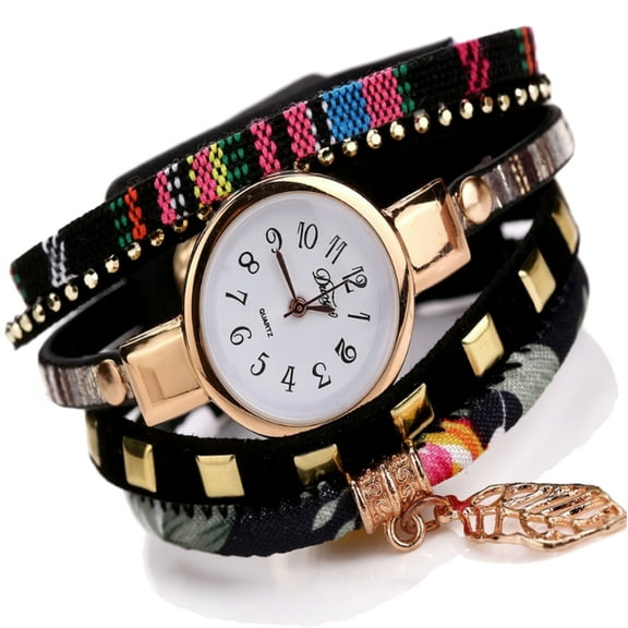 Teen Charm Fabric Bracelet Watch with Gift Box