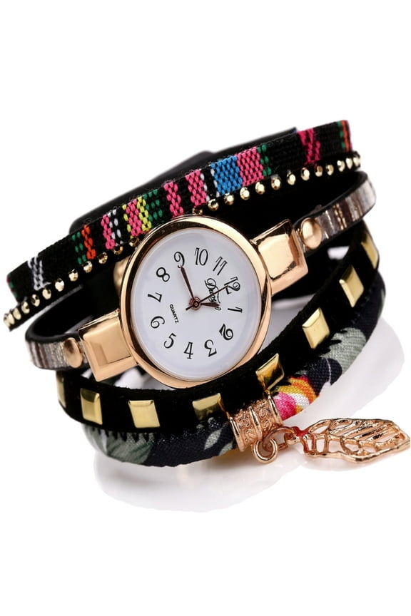 Teen Charm Fabric Bracelet Watch with Gift Box