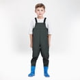 thumbnail image 1 of Teen Chest Waders For Girls Waders With Boots Waterproof Jumpsuit For Kids Mud Proof Rain Trouser Outdoor 12-13 Years Cute&nbsp;Boy Girl&nbsp;Clothing, 1 of 6