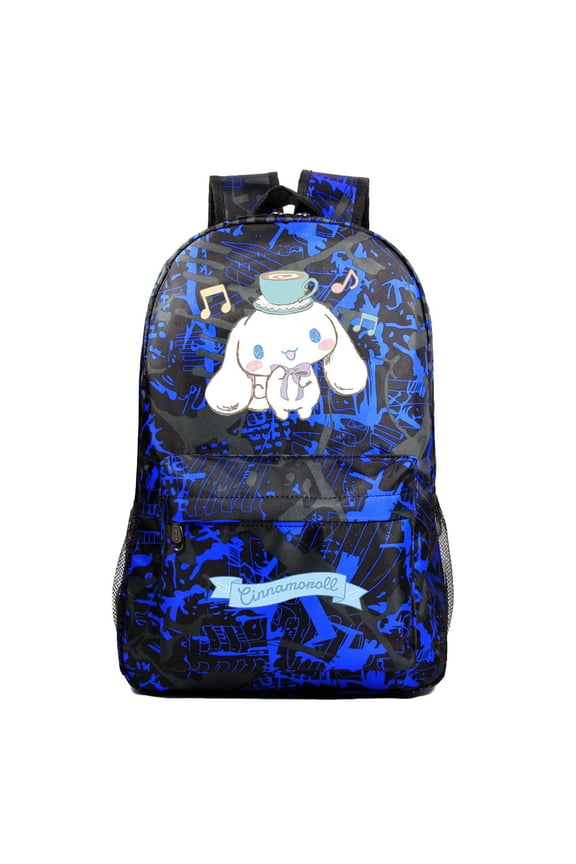 Teen Cinnamo_roll Canvas Bookbag Lightweight Daypack-Graphic Rucksack Wear Resistant Large Backpack for Travel