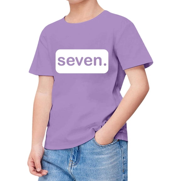 Teen Clothes for Girls Purple Printed Girls Short Sleeve Tops Loose Soft Summer Clothing Shirts for Girls 10-11 Years