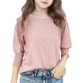 thumbnail image 1 of Teen Clothes for Girls RD1 Short Sleeve Shirts for Girls Oversized Toddler Girl Summer Outfits Girls Tops 11-12 Years, 1 of 3