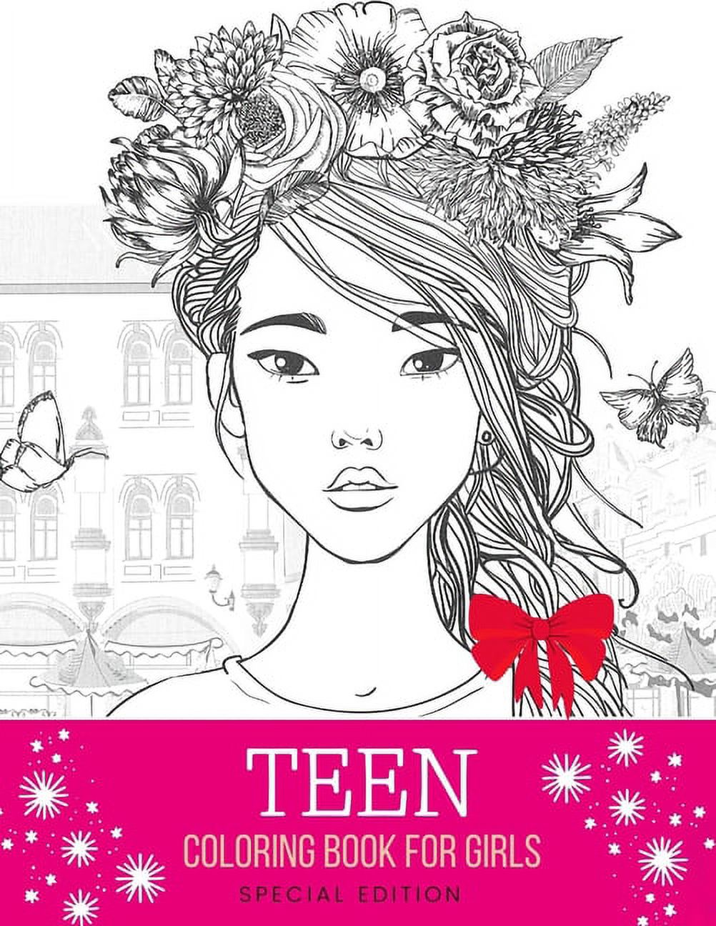 Teen Coloring Book For Girls