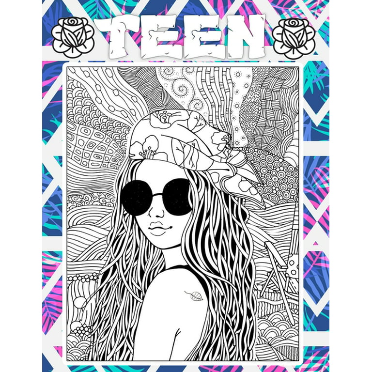 Teen: stress relief coloring books for teens & Teenagers, Fun Creative Arts  & Craft Teen Activity & Teens With Gorgeous Fun (Paperback)