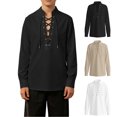 thumbnail image 1 of Teen Costumes Long Sleeve Boys Medieval Shirt Medieval Costume Kids Dress up Clothes Halloween Costumes Boys 13-14 Years, 1 of 9