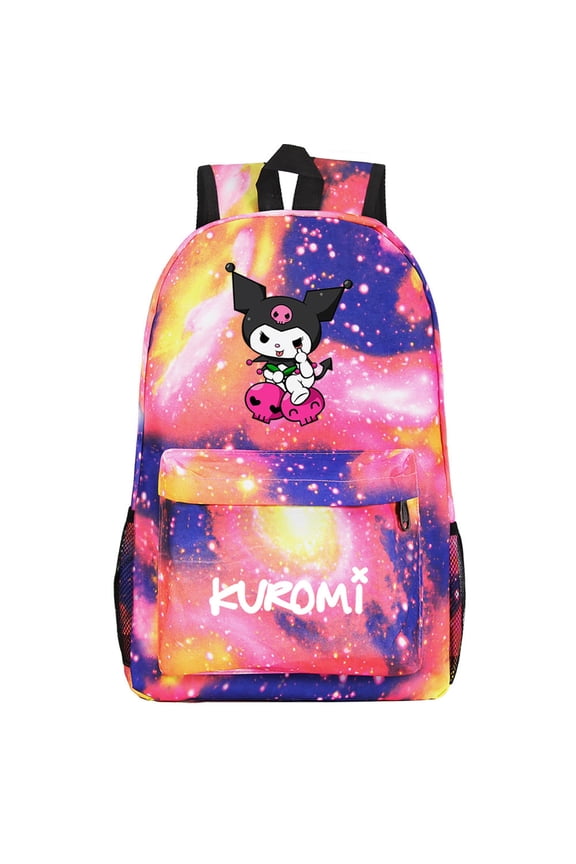 Teen Cute Anime Kuro_mi Backpack-Lightweight Travel Rucksack Student Waterproof Canvas Bookbag for School