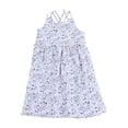 thumbnail image 1 of Teen Dresses Sleeveless Stripe Beach Clothes Casual Daily Wear Girls Dress White 4-5 Years, 1 of 4