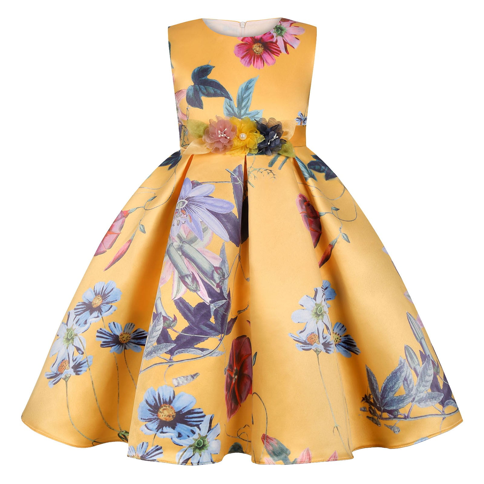 Teen Dresses for Special Occasions Girls Flower Vintage Floral Lace 3/4 ...