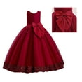 thumbnail image 1 of Teen Flower Girl Dress Red Ruffle Girls Tulle Dress Dresses for Girls Hallowmas Dresses for Toddler Girls 11-12 Years, 1 of 9