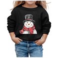 thumbnail image 1 of Boy Girl Christmas Sweatshirt,Christmas Snowman Graphic Oversized Sweatshirts Long Sleeve Pullover Tops Crewneck Sweatshirt Xmas Christmas Sweatshirt 13-14 Years, 1 of 4