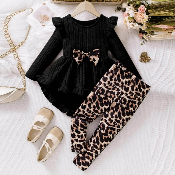 Teen Girl Clothes Sets Baby Girl Clothes Toddler Girl Outfits Infant Girl Summer Clothes for Girl Ruffle Shirt Pants+Cute Headband 3PCS