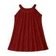 thumbnail image 1 of Teen Girl Dress Sleeveless A-Line Tiered Swing Cute Brick Red Dresses For Girls Birthday Dress Girls Spring Dresses For Girls, 1 of 4