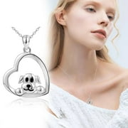 GEMKONSEY Teen Girl Gifts Trendy Stuff Personality Necklace Simple And Exquisite Design Suitable For All Occasions 925 Sterling Silver Rose Jewelry Gifts