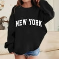thumbnail image 1 of Girl Hoodies Solid Hoodies Long Sleeve Pullover Trendy Letter Print Cool Sweatshirt Girls Hoodies Size 9-10, 1 of 4