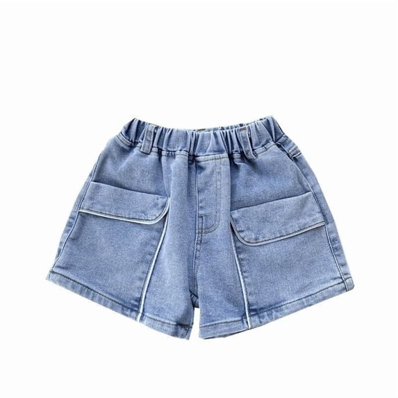 Teen Girl Jean Shorts Cute High Waist Straight Leg Denim Shorts with Pockets Girls Summer Shorts Denim Shorts For Teen Girls Jeans Size 10-11 Years